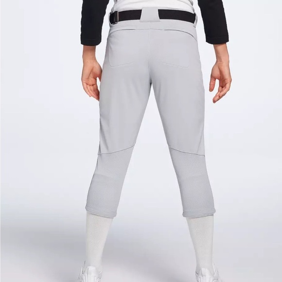 Nike Team Engineered Women’s (Size Large) Lightweight Knit Gray Softball Pants - Picture 6 of 7